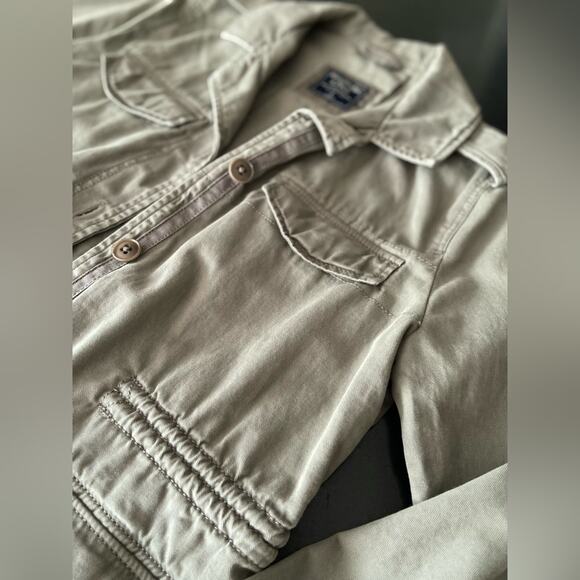 ABERCROMBIE & FITCH Green Utility Jacket Ladies sz S - Picture 3 of 6
